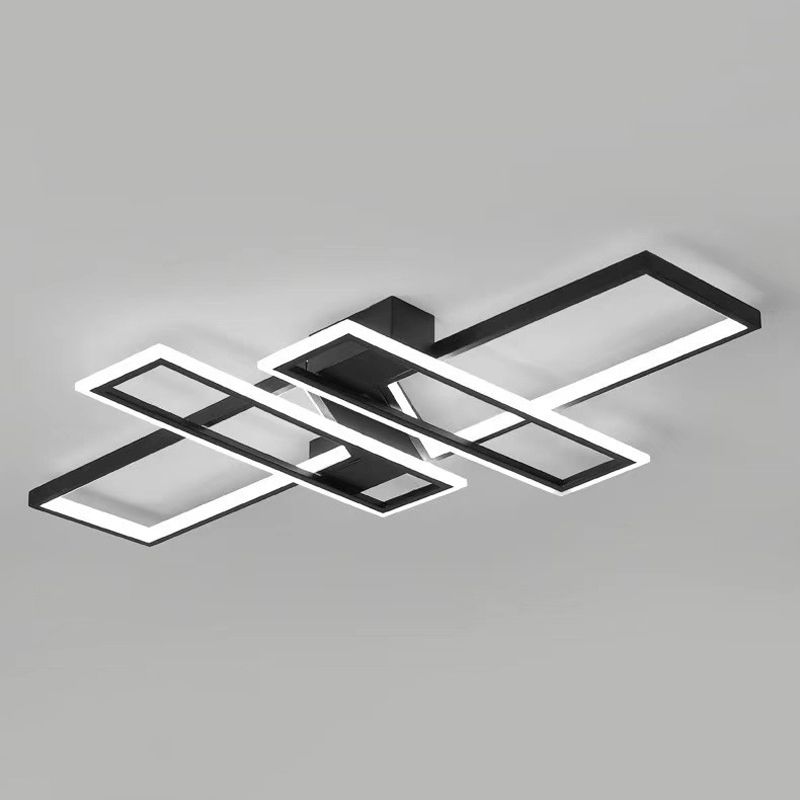 Metal Semi Flush Mount Geometriclight Contemporary Semi Flush