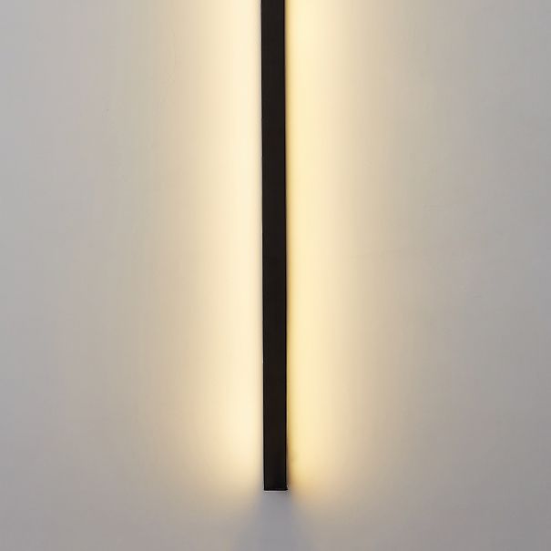 Linear Shape Metal Wall Lighting Idea Modern Style 1 Light Wall Sconce Lighting