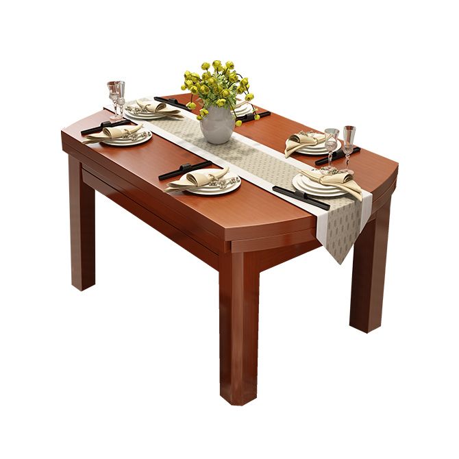 Stile moderno Round 54.33 "Tavolo da pranzo Tavolo da pranzo a goccia in legno in legno per uso domestico