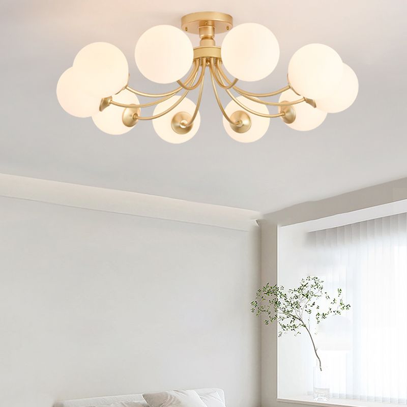 Modern Simple Iron Ceiling Light Ball Shape Ceiling Lamp for Living Room
