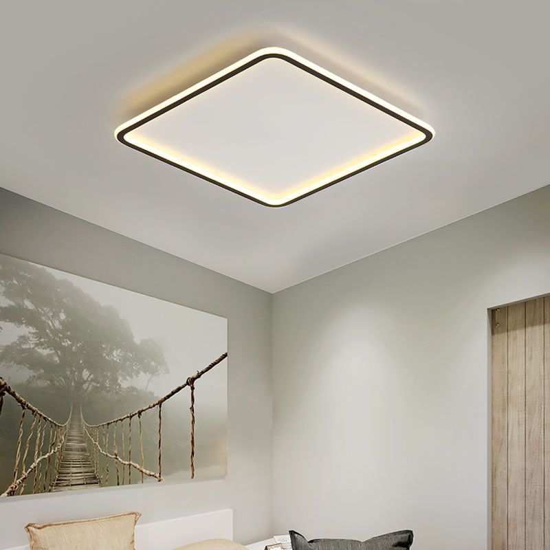 Plafondlamp in eenvoudige stijl, aluminium plafondlamp voor slaapkamer, woonkamer