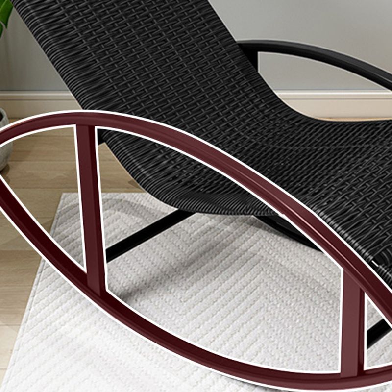 Wicker Spindle Rocking Chair Contemporary Outdoor Rocker Chair