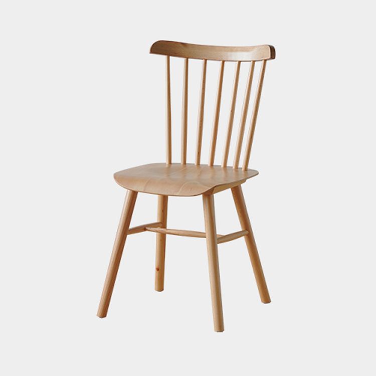 Solid Wood Armless Dining Chairs Contemporary Dining Accent Chair
