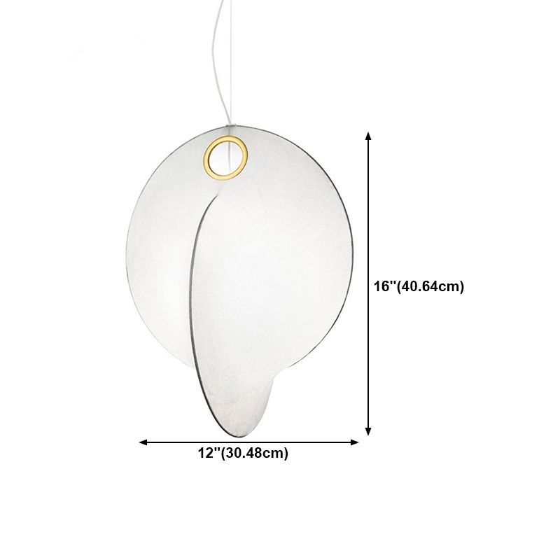 Style moderne suspendu éclairage en soie
