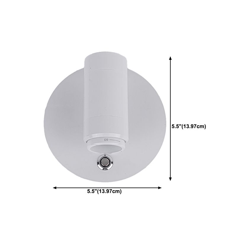 Modern Geometric Shape Wall Sconce Reading Wall Light with Acrylic Shade for Bedroom