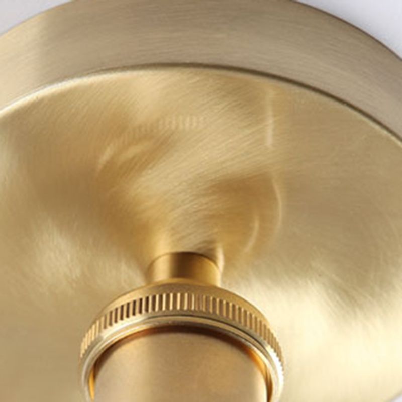 Modern Ceiling Mount Light 1-Light Ceiling Light with Glass Shade for Bedroom