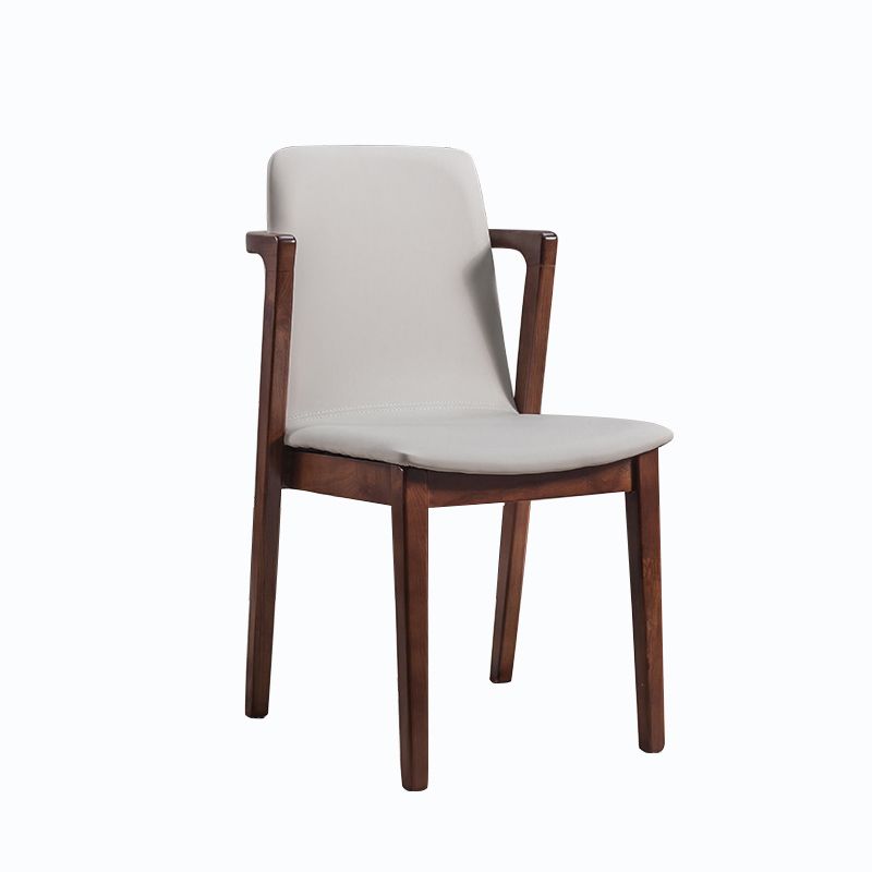 Traditional Solid Wood Dining Room Chair Upholstered Dining Arm Chair