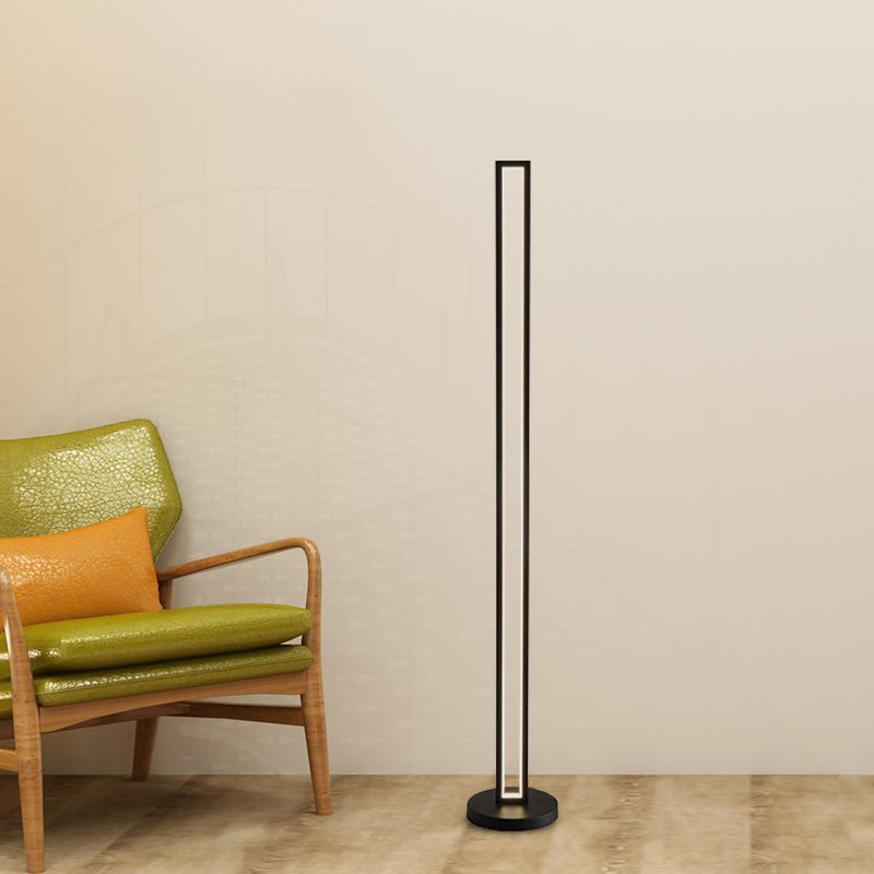 Lampada Rettangolo Stand Up Lampazione contemporanea METALLICA LED LED LED LETTURA LETTURA IN LUCE COLDA/BIANCA