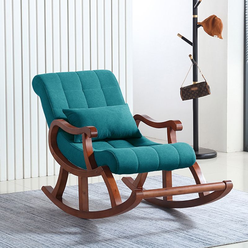 26.37" L x 49.21" W x 35.03" H Lounge Chair Solid Wood Accent Chair for Living Room