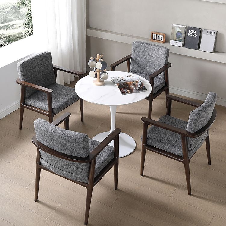 Mesa de comedor blanca de piedra sinterizada Simplicidad de tulipán Mesa base para el comedor para el comedor
