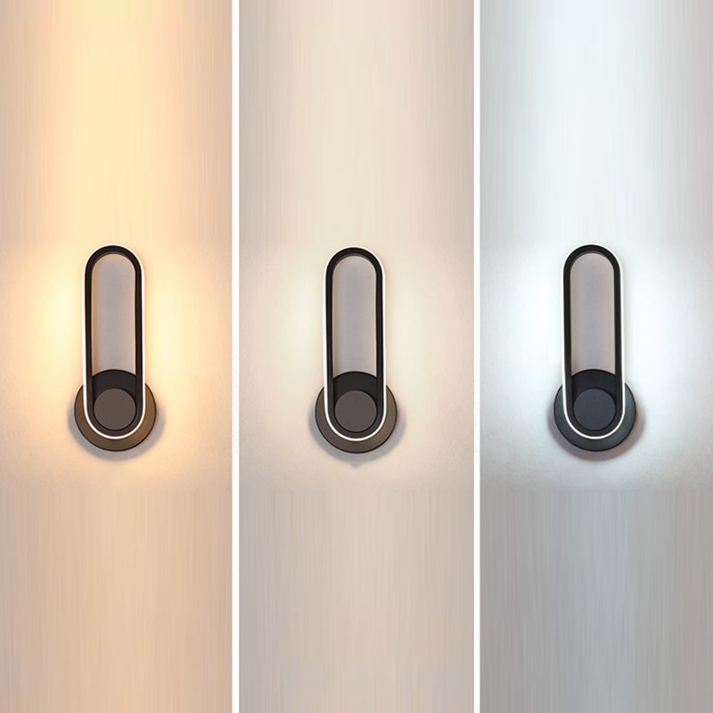 11.8" Height Modern Simplicity LED Wall Lamp 330° Rotatable Line Light for Bedroom