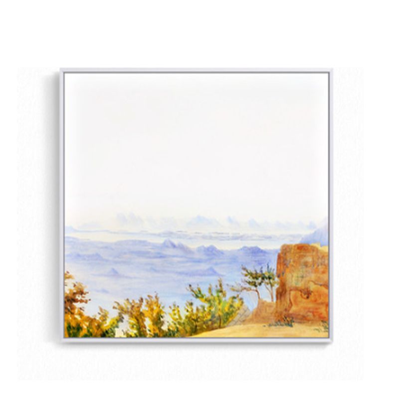 Rustic Natural Treasure Scenery Art Print Canvas Textured Purple Wall Decoration