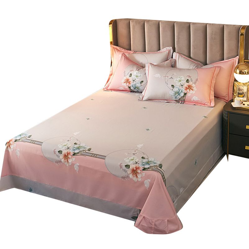 Cotton Breathable Bed Sheet 1 Piece Sheet No Theme Fitted Sheet