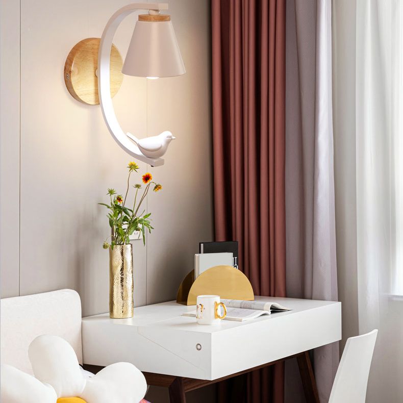 Carsine de résine Cartoon moderne à 1 lumière LED MUR MUR ARMÉE MUR ARMÉ