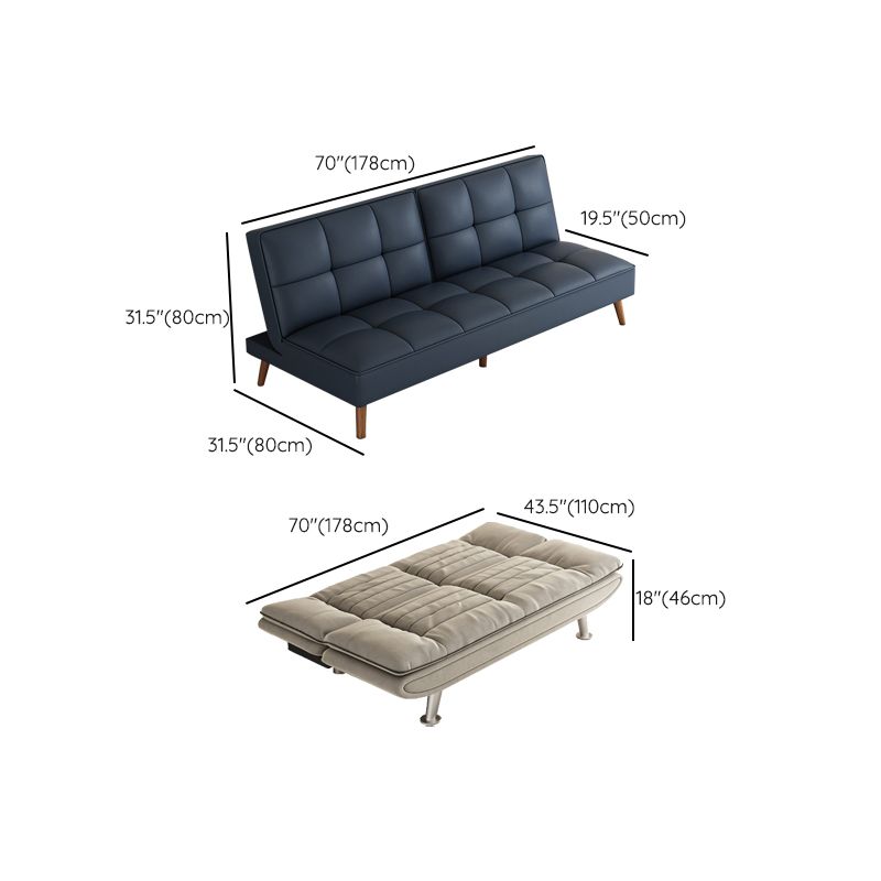 31" Wide Glam Futon Sofa Bed Cushion Back Folding Futon Sleeper Sofa