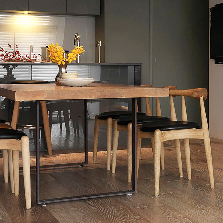 Faux Leather Kitchen Dining Chairs Upholstered Chairs with Wood Base