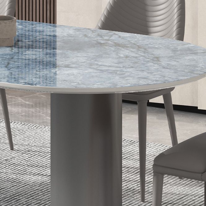 Contemporary 1/3/4/5/7 Pieces Dining Set Oval Shape Dining Room Table Set