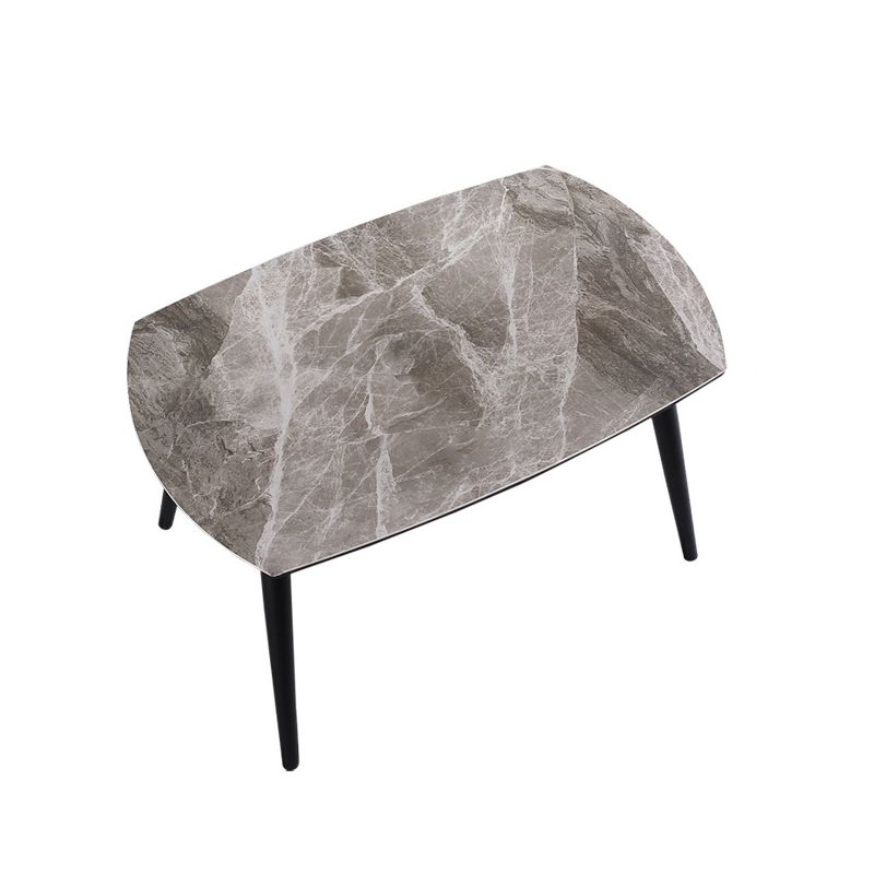 Modern Gray Sintered Stone Dining Table Set 1/4/5/7 Pieces Dining Set for Home Use