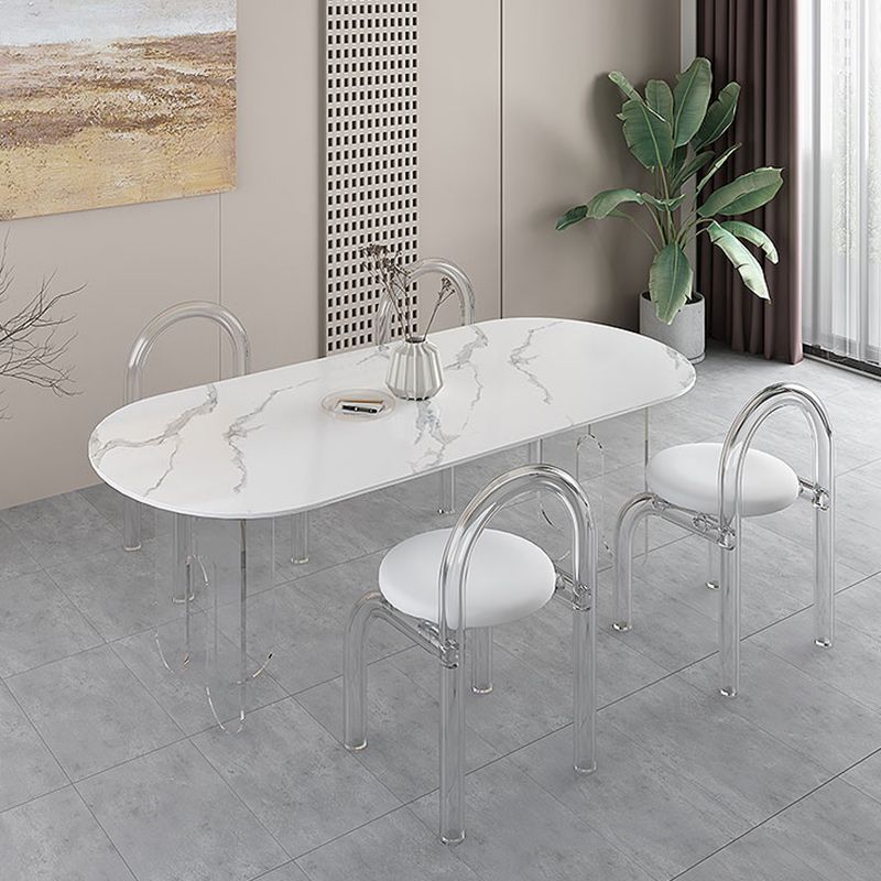 Modern 1/5 Pieces Dining Set Stone Dining Table Set for Kitchen