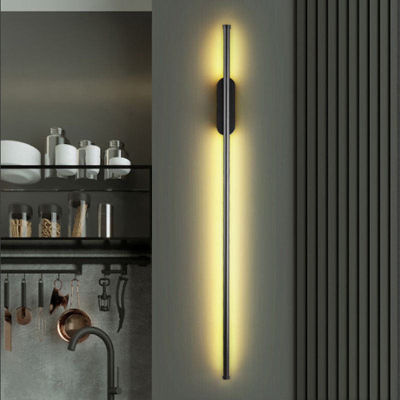 Forma lineare in metallo sconce moderno stile moderno 1 lampada da supporto da parete leggera
