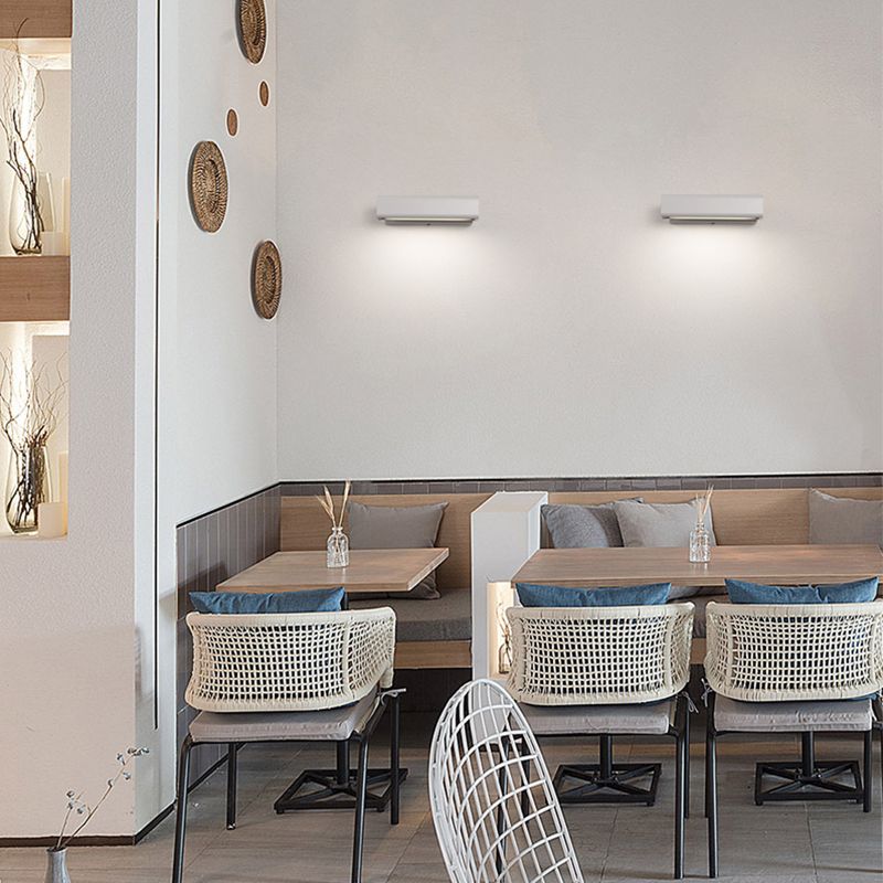 LED MODERNO LED ROTATABLE DEL ALUMINIO DEL ALUMINIO RECTANGULA LUMINACIÓN CON SOMBRA ACRYLIC