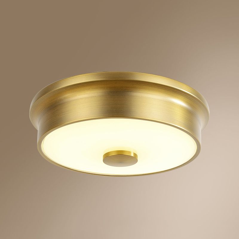 Modern Style Geometric Flush Mount Light Glass 1-Light Flush Ceiling Lights