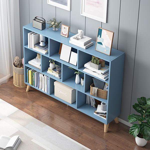 Modern Engineered Wood Bookcase Cube Bookshelf for Any Room, 42.1" H X 9.4" W