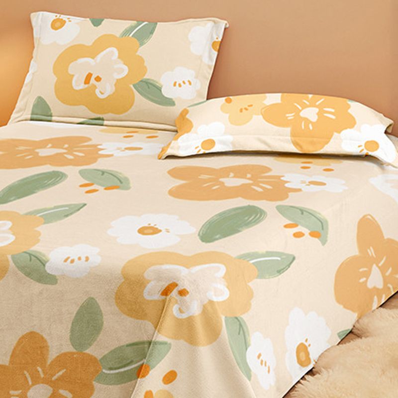 Trendy Bed Sheet Floral Patterned Ultra-Soft Non-Pilling Bed Sheet