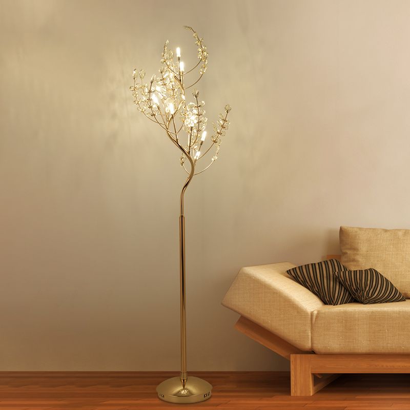 Schnitt Kristallbaum stehende helle postmoderne Wohnzimmer LED STPEN AP LELLING IN GOLD