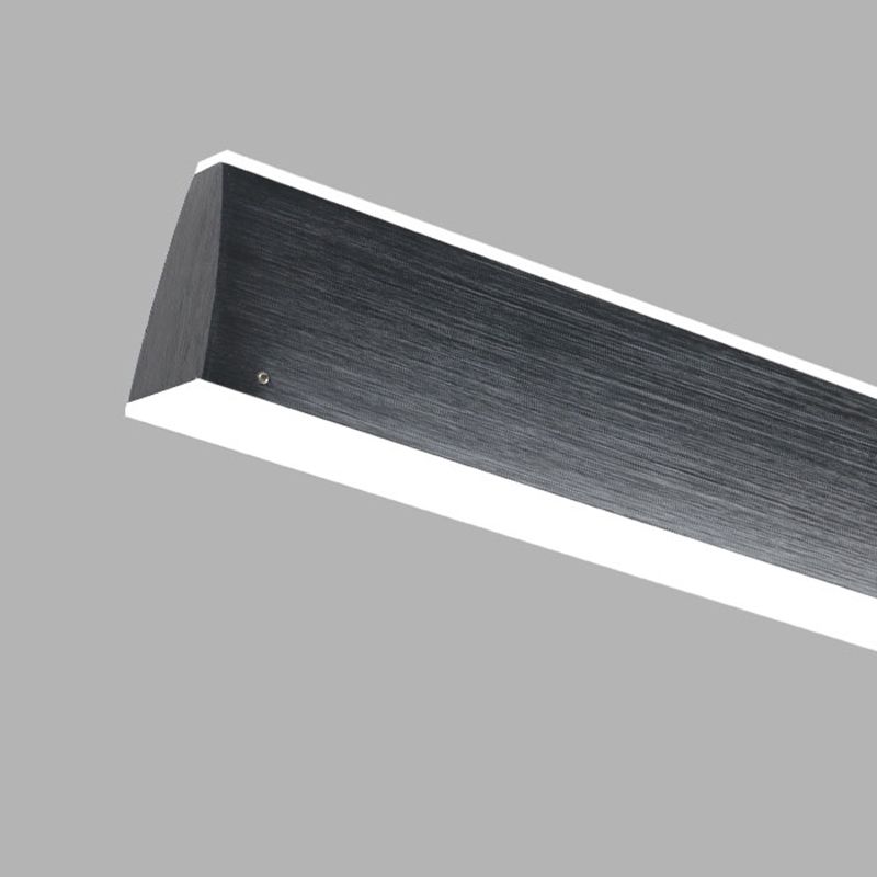 Simple LED Island Light Modern Style Linear Hanging Light for Dining Room