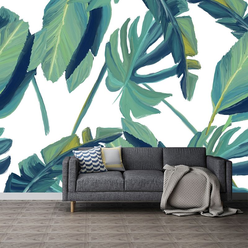 Mildew Resistant Tropical Plant Mural Wallpaper Decorative Wall Art for Room