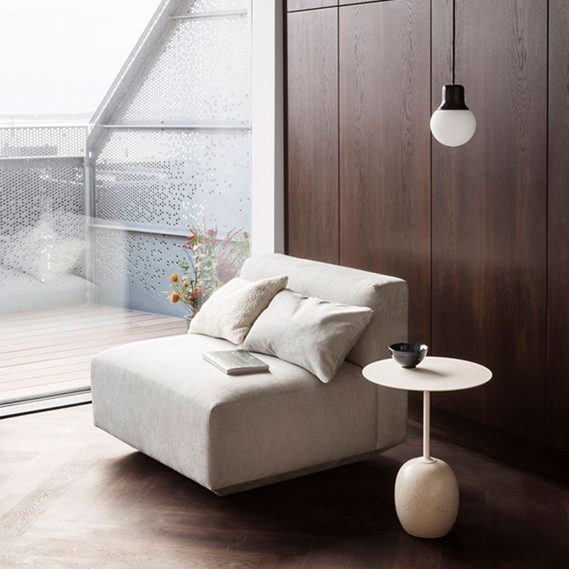 Round Metal Table Marble Pedestal Base Medieval Modern Style Side Table