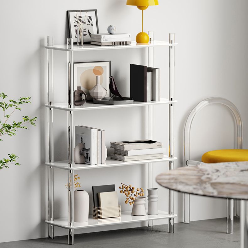 Acrylic Frame Bookshelf Open Storage Scandinavian Etagere Bookcase
