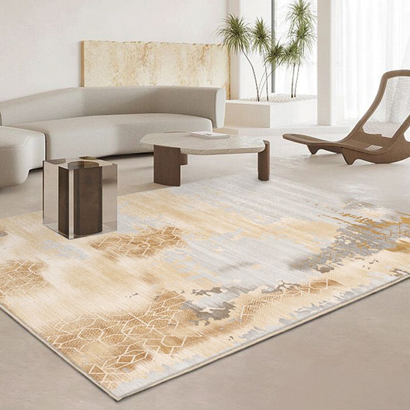 Stylish Smoky Cloud Pattern Rug Modern Polyester Carpet Anti-Slip Area Rug for Home Decor