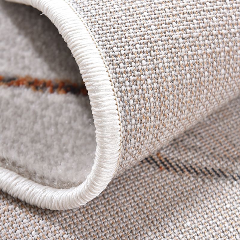 Simplicity Area Rug Abstract Round Rug Polyester Washable Rug for Home Decor