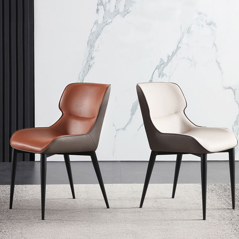 Modern Style Faux Leather Chairs Wingback Arm Chair for Home Use