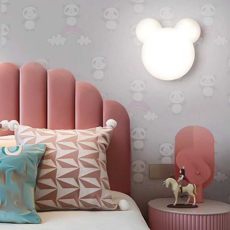 Geometric Wall Mount Lighting Simple Plastic 1 Light Wall Mounted Light for Bedroom