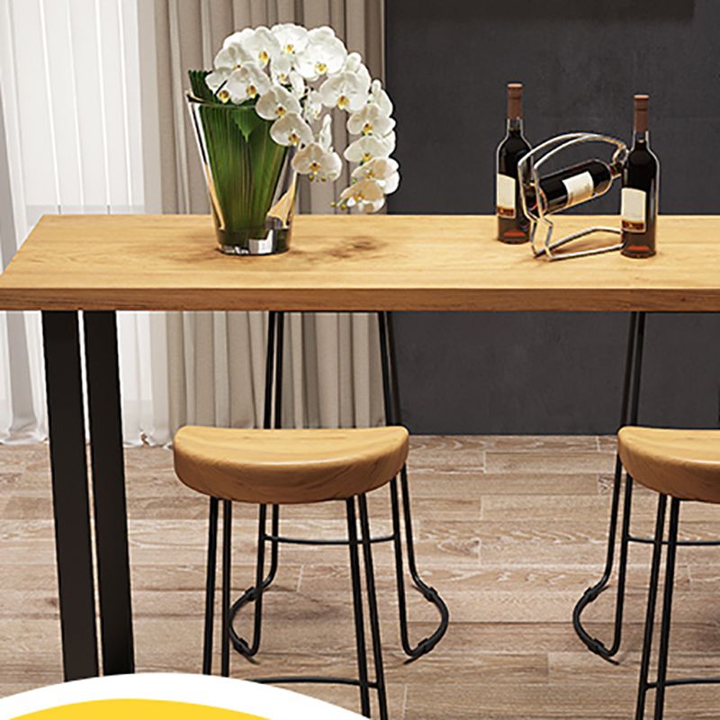 Solid Wood Bar Stool and Table Set 1/2/4/5 Pieces Pub Dining Set