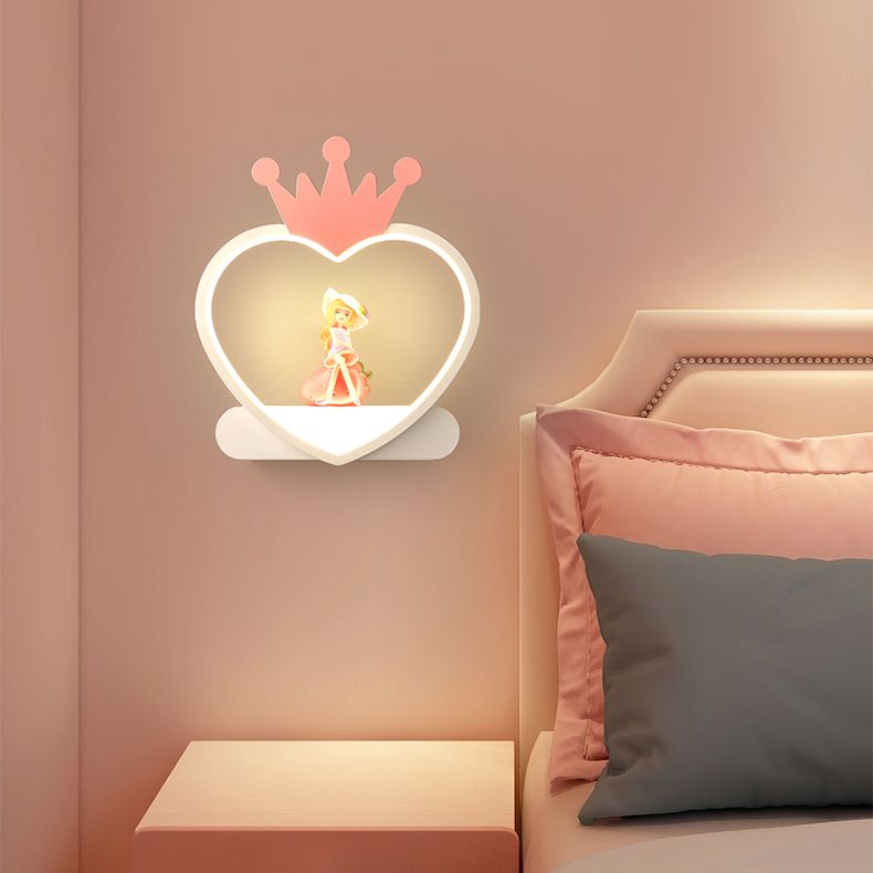 Geometry Shape Wall Light Kids Style Metal 1-Light Wall Mount Light