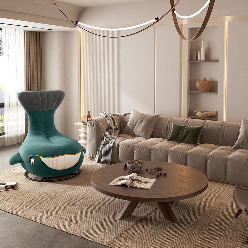 Contemporary Upholstered Armless with Black Legs Parsons Chair