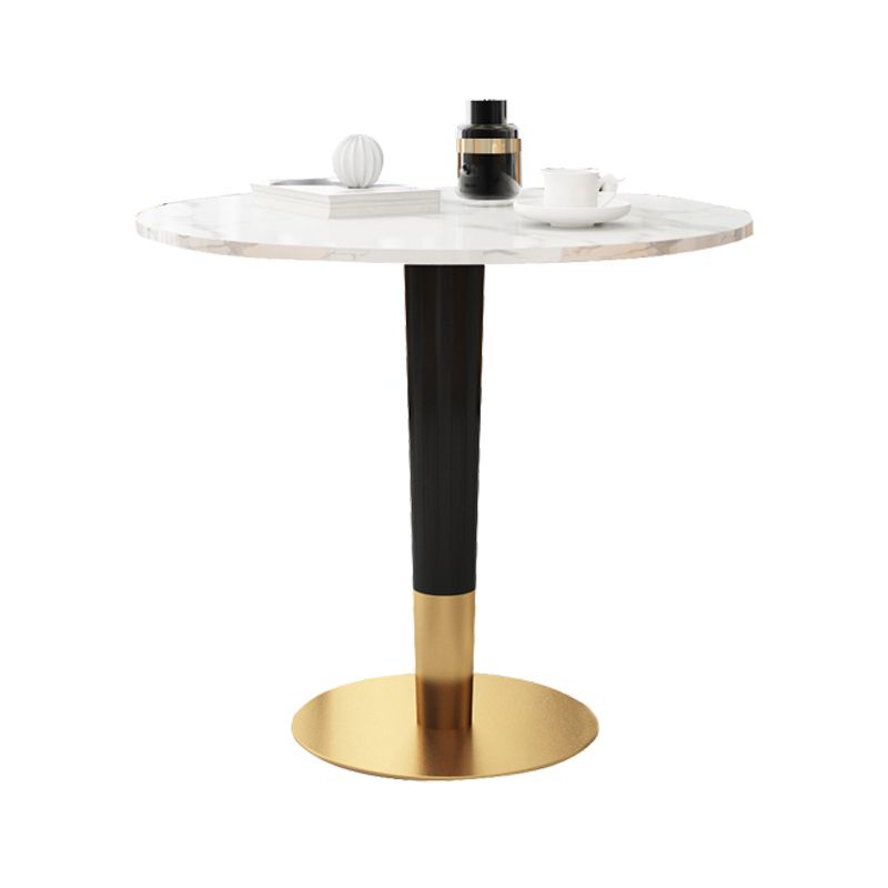 Glam 1/2/3/4/5 Pieces Round Furniture Sintered Stone Standard Height Dining Room Table Set