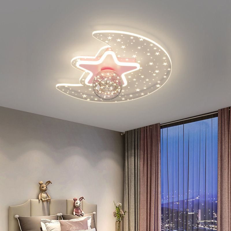 Bedroom Ceiling Mount Light Fixture Metal LED Modern Ceiling Lamp Fixture