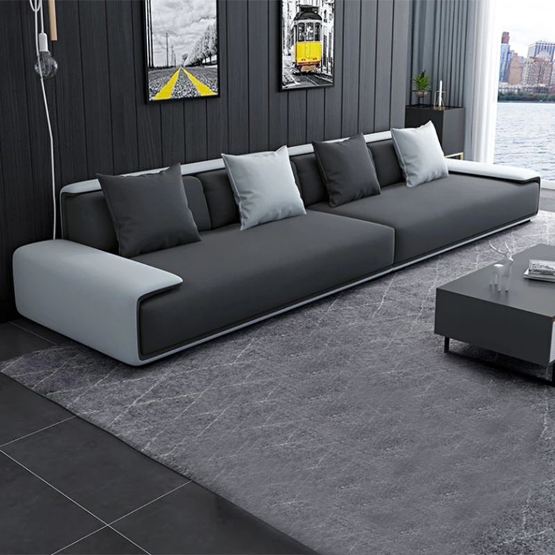 Armless Sofa 35.43" D x 27.55" H Standard Sofa with Pillow for Living Room