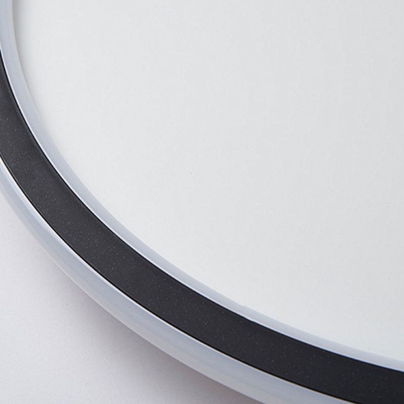 Cirkelvormige metalen plafondlamp, minimalistische stijl LED-inbouwplafondlamp