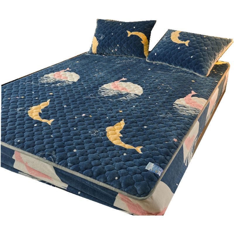 Fade Resistant Fitted Sheet Printed Breathable Fade Resistant Flannel Sheet Set