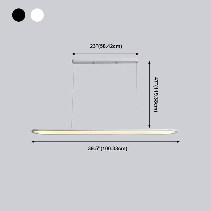 Noordse moderne LED Island Licht metalen hanglamp Lichtarmatuur voor eetkamer