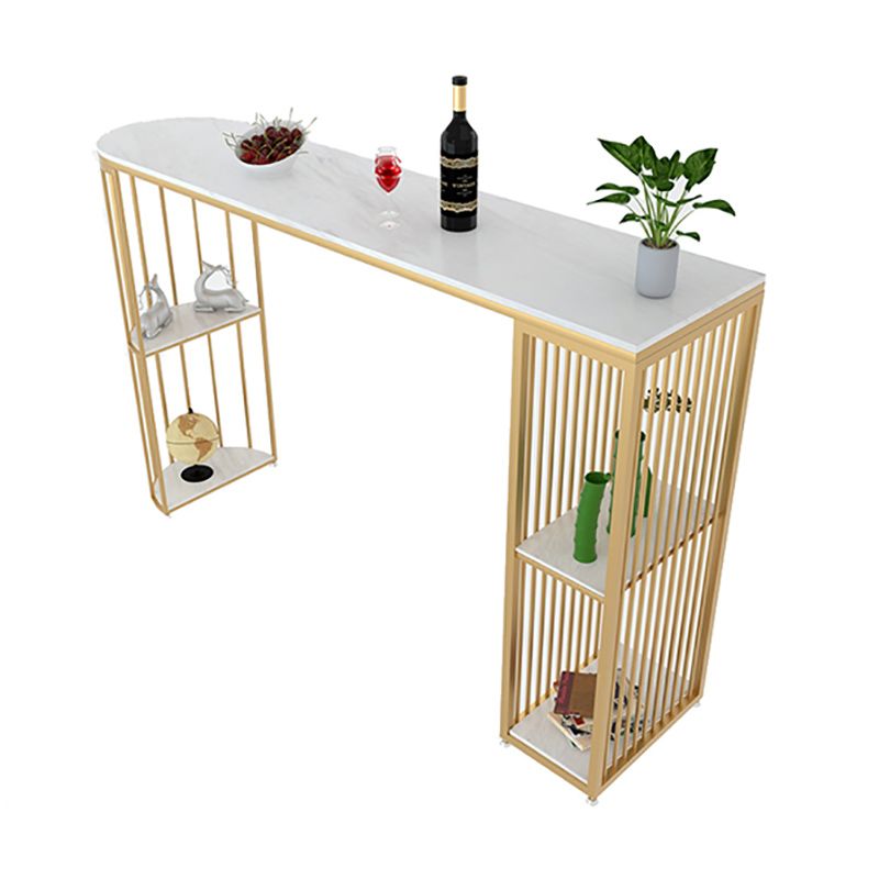 Industrial Style Rectangle Bar Counter Table Stone Bar Counter Table for Home