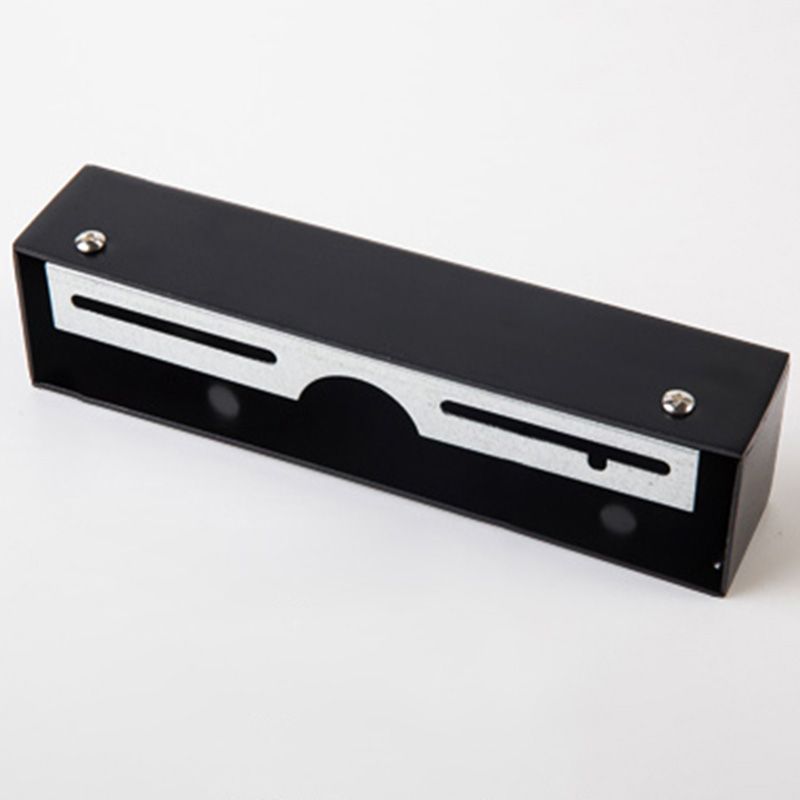 Gerade Badezimmerwand montiertes Licht Aluminium LED Nordische Wandleuchten in Schwarz