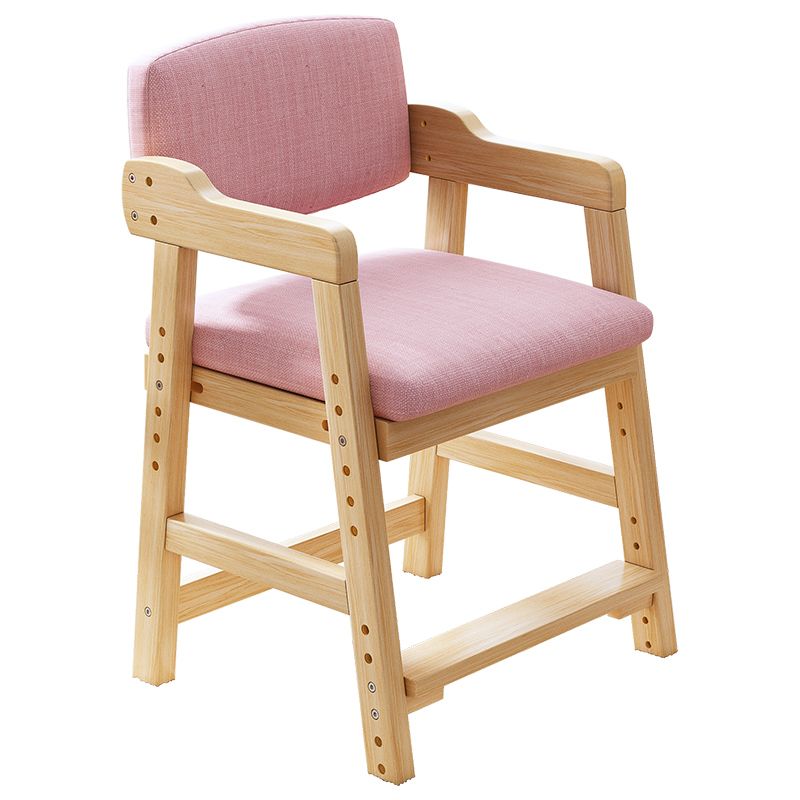 Chaise moderne d'intérieur et d'extérieur en bois, chaise simple à dossier ouvert avec accoudoirs