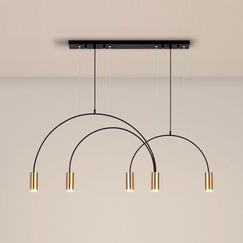 Luz de colgante de estilo moderno Cilíndrica Candelier Light para comedor